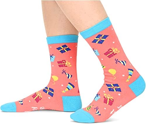 Змарт Новина Чорапи Смешни Чорапи Глупави Луди Чорапи За Жени Тинејџерки, Роденденски Подароци