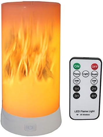 LED FLAME EFFECT FANTERN Light LIGHT USB -полнење на затегната свеќа 4 режими Далечински треперење на пламен ефект на расположение