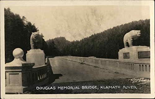 Меморијалниот мост Даглас, Кламат, Калифорнија Калифорнија Оригинална античка разгледница