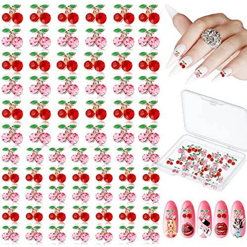 80 парчиња 3Д цреша нокти шарми 3D шамник на нокти цреша нокти Rhinestones 3D сјајни геми за нокти за нокти за нокти за нокти за женски