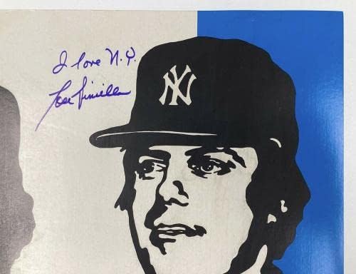 Реџи acksексон потпиша постер 18x28 Bud Guidry Dent Piniella Autograph + Insc JSA - автограмирани фотографии од MLB