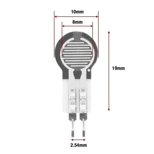 Ezweiji 2pcs/4pcs сензори за притисок на тенок филм со висока прецизност Електрични сензори за отпорност на отпорност на притисок Сензори на притисок отпорни сензори за п?