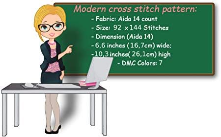 Cross Stitch Comphet Cat PDF, симпатична модерна броење на печатење лесен едноставен животински DMC DMITCH Design за почетници,