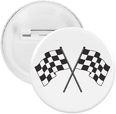 Тркачки знаме за тркалезно копче за копче со значка 2,3 инчи пинбек брош ознака за украсување подарок DIY торба облека ранец додатоци