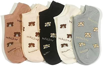 КАПНРТО Насмеани Чорапи За Лице 10 Пара Слатки Чорапи Жените Чорапи Штитат Од Носење Каваи Чорапи До Глужд За Жени Девојки