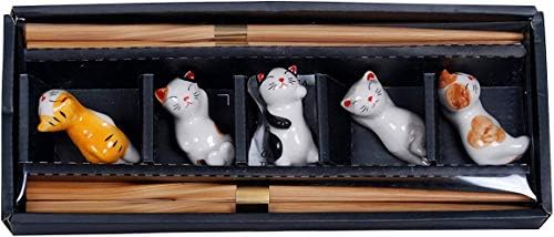 Среќна Продажба ХСРСТ-РБТ, Јапонски Стапчиња За Јадење Поставени Со Слатки Зајаци Стапчиња За Јадење Одмор 5 Соодветни Пар Избрани