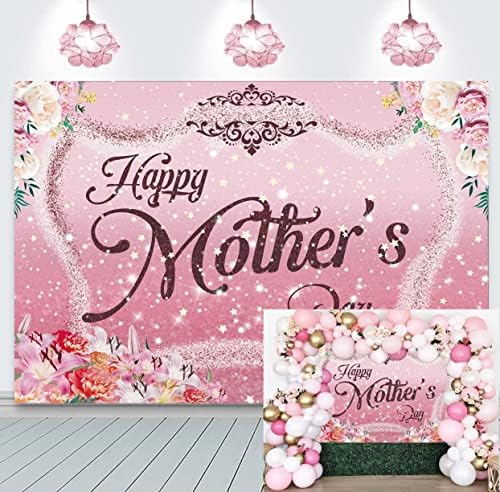 Среќен Ден На Мајката Позадина Розови Цвеќиња Шарени Каранфил Цветни Сјај Ѕвезда Позадина Жени Дама Баба Денот На Мајката Забава