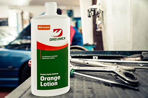 Dreumex 41200153002 Pomice тешка рака чистач за чистење портокалово лосион шише, 15 мл, бело