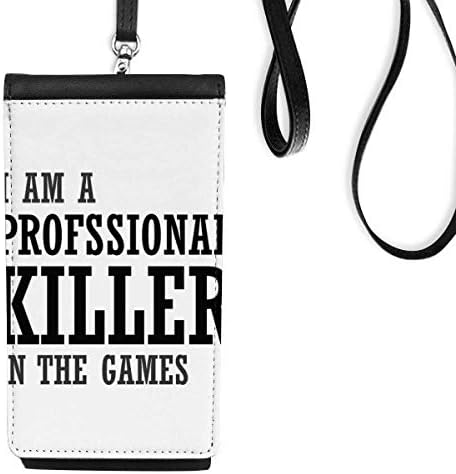 Професионални убијци игри Телефонски чанта за чанти што висат мобилна торбичка со црн џеб