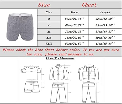 Памук долна облека мажи машка памучна долна облека лабава боксерски шорцеви средни шорцеви од половината памук долна облека за мажи