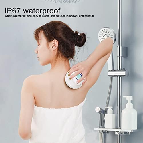 Електрична четка за туширање, целосно автоматска електрична четка за бања со долга рачка за туширање за туширање за постари бремени