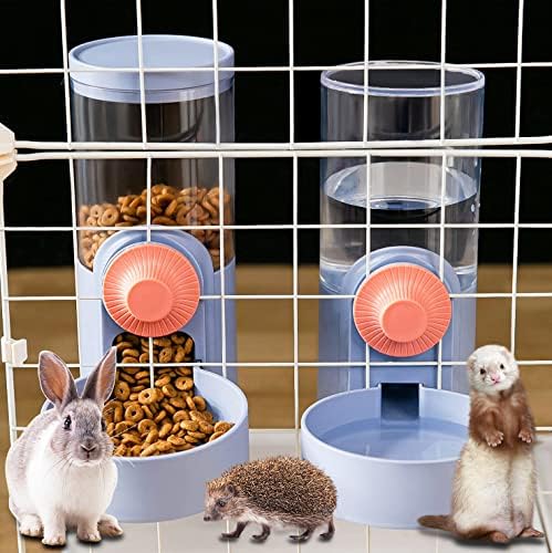 Kenond 40oz висат автоматски диспензер за вода за миленичиња, автоматска гравитација за миленичиња и воден сет, кафез мачки храна сад за кучиња