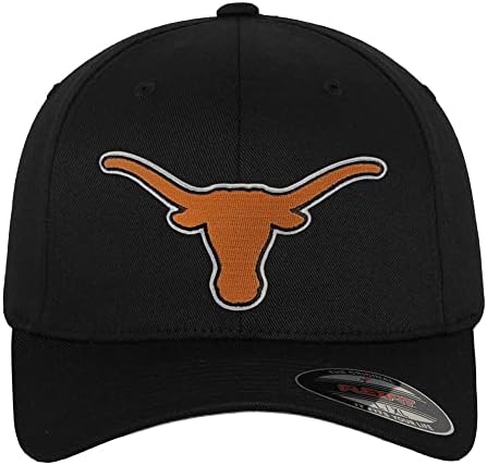 Универзитетот во Тексас официјално лиценцираше Тексас Лонгхорнс Лого Флексит Бејзбол капа