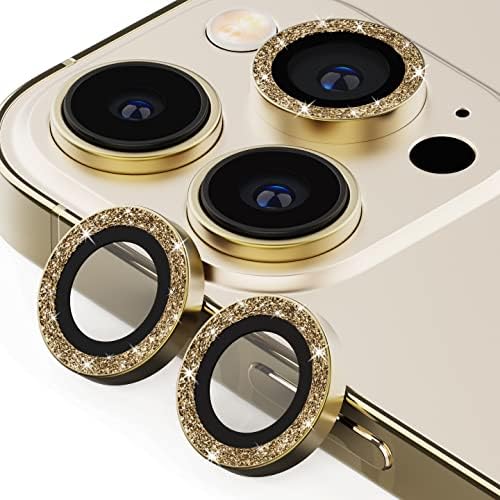 Optodir Tech iPhone 14 Pro Max Заштитник На Објективот На Фотоапаратот-Сјај-Златна Боја