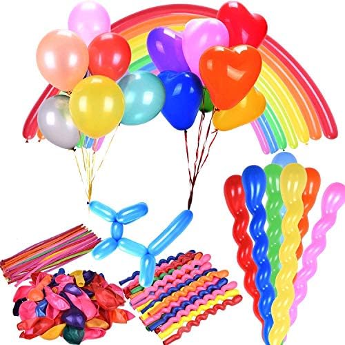 Партиски Балони Избрани Боја и 4 Стилови 12 инчни 100 Парчиња Латекс Со Квалитет На Хелиум за Декорација На Забави…