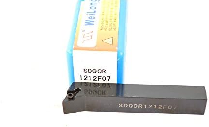 1PCS SDQCR 1212F07 легура челик CNC LATH LATHE EXCIRCLE држач на алатката за вртење здодевна лента за DCMT0702, дијаметар на Шанк 1212 мм, вкупна