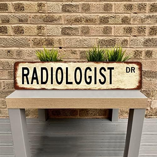 Радиолог д -р Кариера Гроздобер метален знак Декоративен знак на Вол Стрит Радиолог ДР персонализиран алуминиумски знак Радиолог подарок
