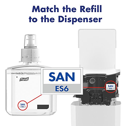 Автоматски диспензерот за санитатор за рачни рачни рачно, бело, компатибилен со 1200 ml Purell ES6 Автоматски рефилки за санитација