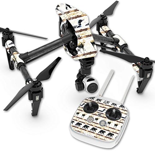 MOINYSKINS SKING CONDITIBLE со DJI INSPIRE 1 Quadcopter Drone - Lodge Stripes | Заштитна, издржлива и уникатна обвивка за винил