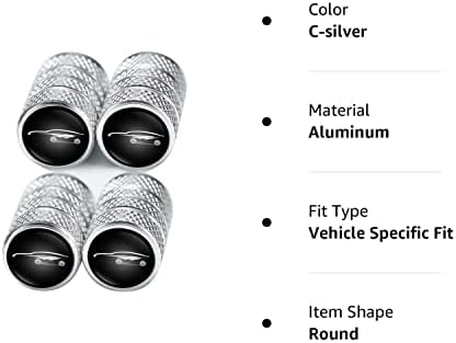 Капчиња за вентили за вентили за гуми за гуми, форма на логото на матични капаци, компатибилен со Tesla Model Y X S 3 серии додатоци