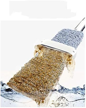 WPYYI Spray Mop, самостојно мешање микрофибер -моп со рамен кат -комплет со 3 влошки за еднократно користење, 360 степени суво и