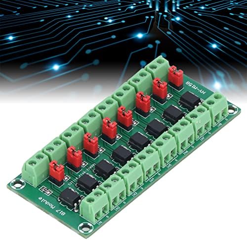 Qionia 8 канален возач Фотоелектричен изолиран модул 817 3.6‑30V Контролен конвертор на адаптер за напон, Оптокулер анти -мешање фотоелектрична
