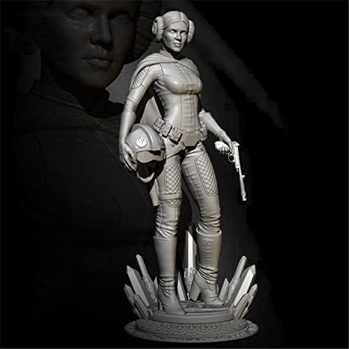 75мм 1/24 Фантастичен комплет за модел на женски воини во воинство, минијатурен комплет, необјавен и необоен собрание на војникот на умирање
