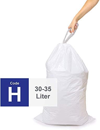 Компатибилен Со Едноставен Човечки Код H - 1 Ролна За Полнење, Издржливи Пластични Кеси за Ѓубре Со Прилагодено Вклопување со Врвка за