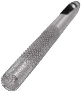 Метал за дихтун со кожен појас со кожи, ножена дупка за дупчење, шуплива дупка, 4мм диа 5 парчиња (Cuero Metal Estriado Vástago Hueco