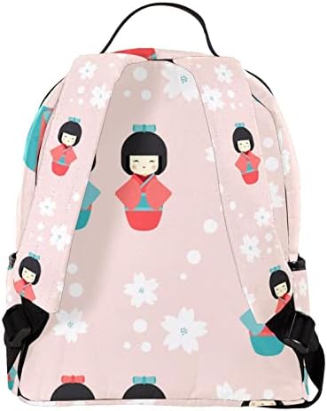 VBFOFBV Лесен Секојдневен Лаптоп Ранец За Мажи И Жени, Јапонски Цртан Филм Розова Девојка