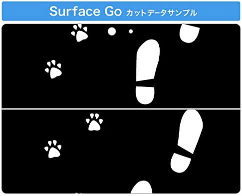 Декларална покривка на igsticker за Microsoft Surface Go/Go 2 Ultra Thin Protective Tode Skins Skins 000021 Footprint Animal Black
