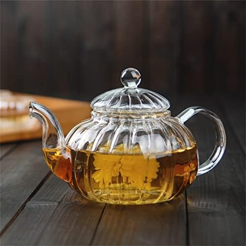 Чајник 600 мл шарена форма цветна чаша чајник со инфузер чај лист билки топлински сад за садови цвет