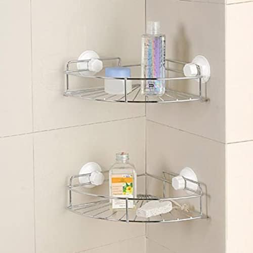 Cabilock Basket Rack 2pcs соба Кади држач за вшмукување сапун за бања, организатор во форма на вентилатор за бања за туширање за бања за бања