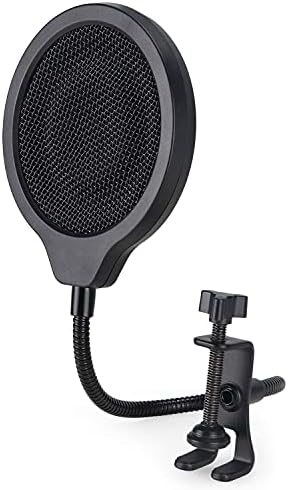 Sunmon MV7 шок монтирање со поп -филтер за микрофон Shure MV7, MV7 шок монтирање го намалува вибрациите на бучавата што одговара на микрофонскиот