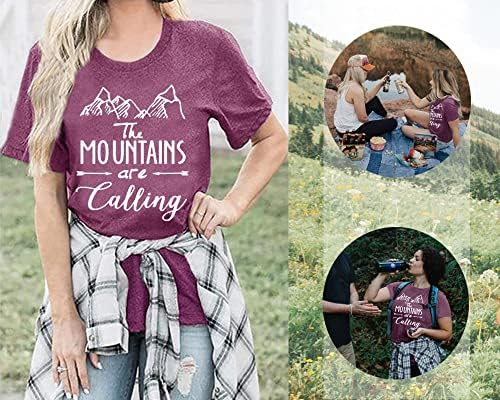 Пешачење планински кошули жени смешни авантуристички графички резервоар врвот лето лето на отворено кампување без ракави