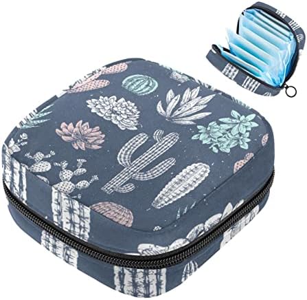 Санитарна торба за складирање на салфетки, торба за период, торба за тампон, торба за шминка, лесна шема на лисја од цветни листови