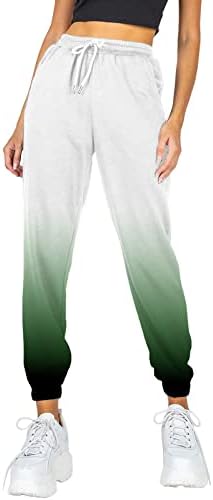 Женски спортски џемпери со високи половини лабави панталони тренингот атлетски салон џогери панталони со џебови