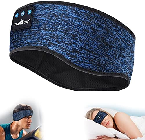 Слушалки за спиење MusicOzy Sleep Bluetooth слушалки за спиење за спиење, 3Д безжична музика за спиење за глава за странични спиење мажи жени