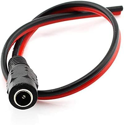Кабел за конектор 12V DC Femaleенски кабли за приклучок за приклучок за напојување за камера за безбедност, опрема за набудување