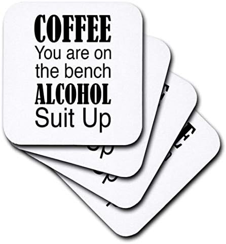 3дроза Кафе вие сте На Клупата Алкохол Одговараат - Меки Подлоги, Сет од 4