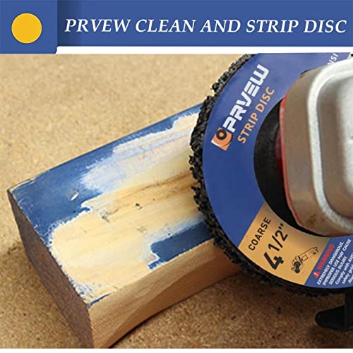 PRVEW 3PCS 4.5''''Black, Blue, Purple Strip Disc, Silicon Carbide Roloc Easy Strip тркало за отстранување на облога за боја, отстранување
