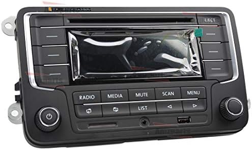 AMZPARTS RCD510 CAR RADIO MP3 Payer со AUX USB SD компатибилен за Golf Mk5 Ti-Guan Passat Polo 6r 3AD 035 185