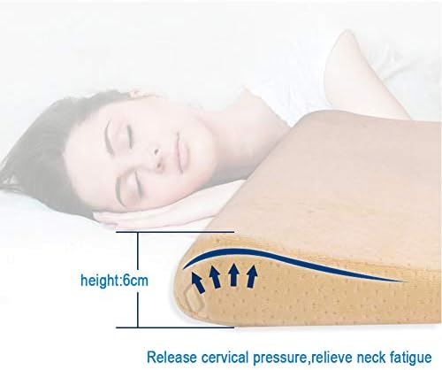 Вулала ултра тенка контура меморија за пена перница перница за кревет за спиење и поддршка на вратот со отстранлив мека перница…