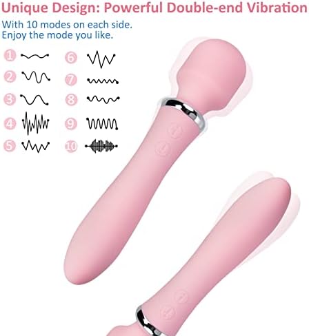 Vibrator Tomazon Massager, рачен безжичен секс играчки за возрасни, тивки и водоотпорни, стимулатор за клиторис на G-Spot со 10 моќен
