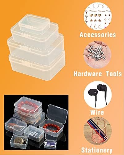 Чиста пластична мониста контејнери за складирање празни кутии за контејнери за складирање, кутија за складирање на мониста со