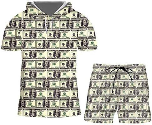3Д печатење долар Смешна машка маица и шорцеви за хартија за хартија