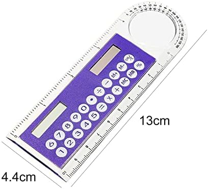 Мини калкулатор, преносен џеб калкулатор Рачен основен калкулатор 3 во 1 калкулатор со соларна енергија Владетел великодушен за ученици Детска