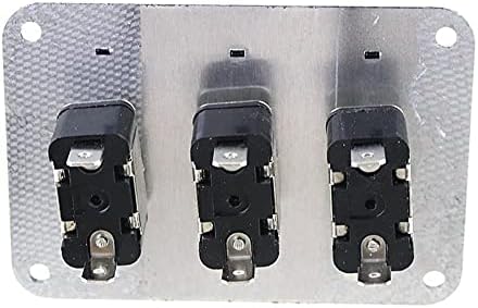 Houcy Yellow DC12V-20A LED индикатор за прекинувач за комбинација на јаглеродни влакна Површински панел