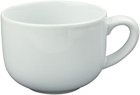 24 Унца Екстра Голема Чаша За Кафе Од Млеко Или Сад За Супа Со Рачка-Бело