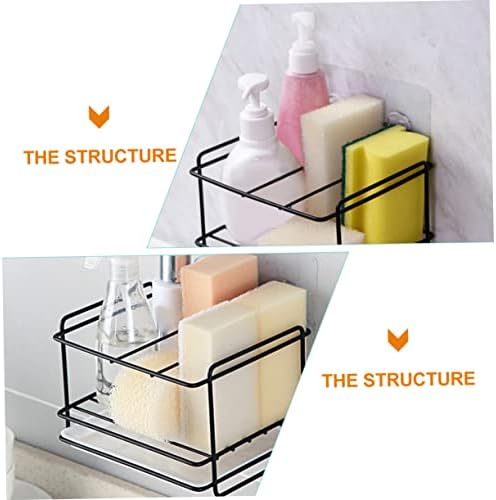 Upkoch 3 комплети партал сад за домаќинство држач за домашни решетки за решетки што може да се исцедат сунѓери, исцедете ја бањата